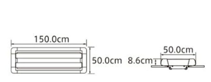 楽天市場】TERZO テルッツォ EA309 ルーフラック 1個入 長さ:150cm x 
