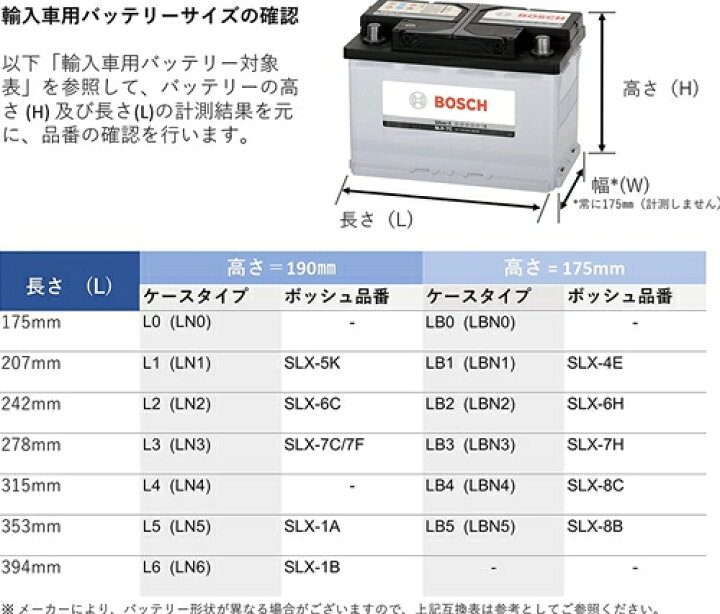 楽天市場】BOSCH ボッシュ バッテリー SLX-7C シルバーX 77Ah 790A 