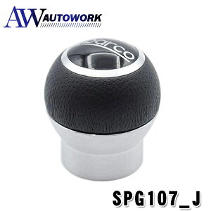 SPARCO-CORSA シフトノブ BKレザー×メタル SPG107_J 車用品 カー用品 カーアクセサリー 車載用 車内用品 リバースタイプ
