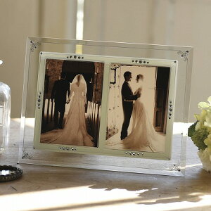 ガラスフォトフレーム2オープン 253-860 インテリア 内祝い お返し 出産内祝い 結婚内祝い 御祝 お歳暮 御歳暮 七五三内祝 香典返し 粗供養 お供え 御供 快気祝い 快気内祝い