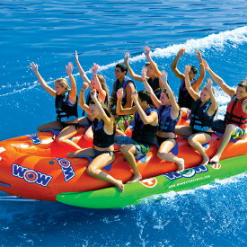 【10日はポイント5倍】バナナボート 10人乗り WOW (ワオ) クローズド バウ ウォータースレッド