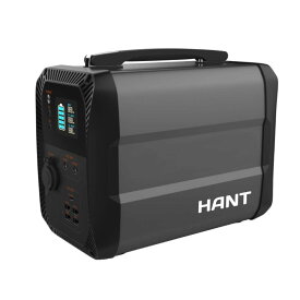 【15日はポイント5倍】HANT ポータブル電源 EB50 大容量135000mAh/500Wh 家庭・アウトドア両用蓄電池 小型軽量 PSE認証済 純正弦波 二つの充電方法 AC(300W 瞬間最大600W)/DC/USB出力 車中泊 キャンプ アウトドア 防災グッズ 停電時用