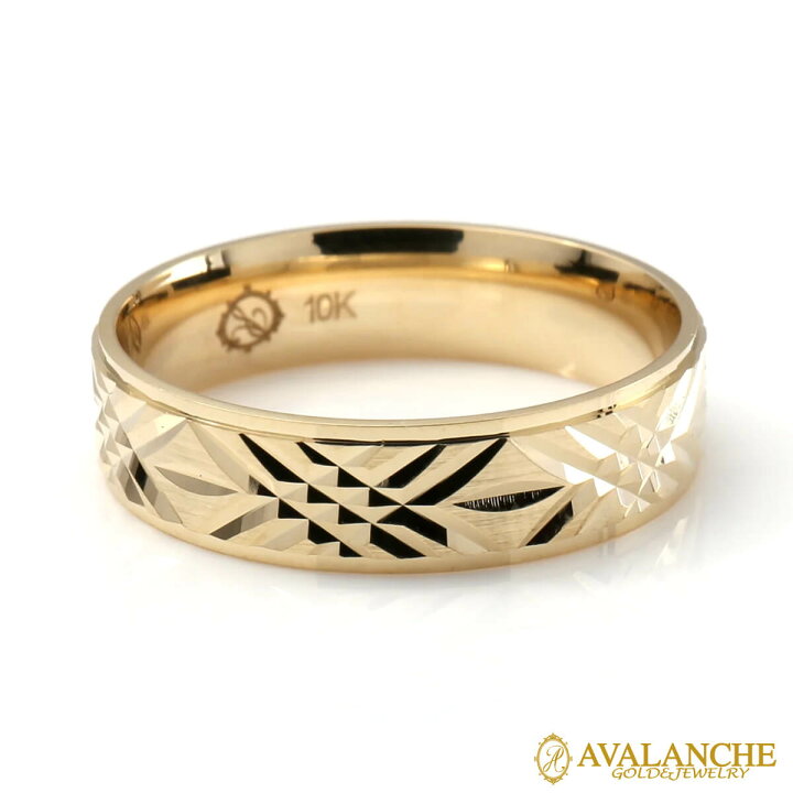楽天市場】10K イエローゴールド リング 9号-21号 S22-50Y : AVALANCHE  