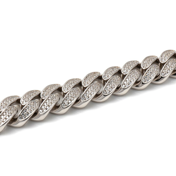 楽天市場】シルバー マイアミブレスレット 幅10mm 19cm-20cm AHNL-A026 