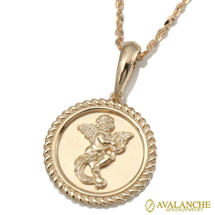 楽天市場】10K イエローゴールド ネックレス&ペンダント 45cm-50cm 3  