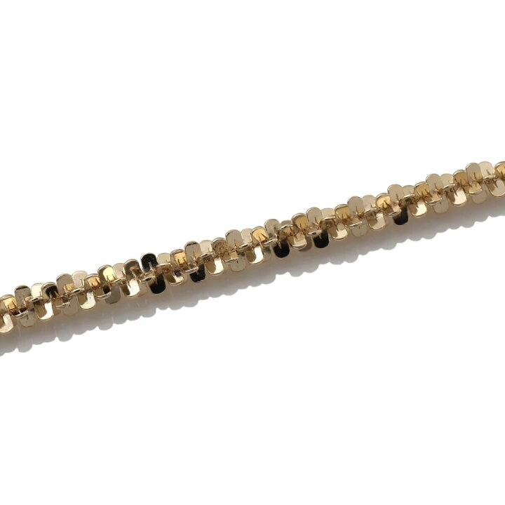 楽天市場】10K イエローゴールド ツイストスパークルネックレス 幅2mm 