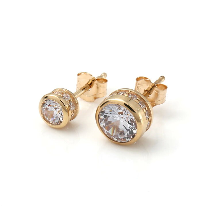 楽天市場】10K イエローゴールド ピアス 4mm-6mm 972-107/121 