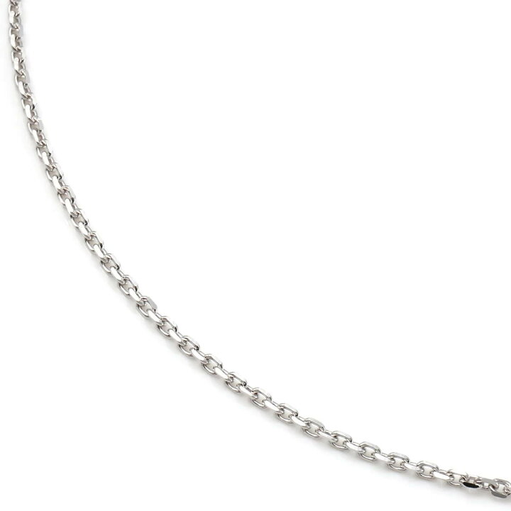 楽天市場】10K ホワイトゴールド アズキネックレス 幅1.5mm 40cm-50cm 