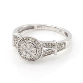 ダイヤモンド 14K ホワイトゴールド リング 13号 ALWRV13428-3