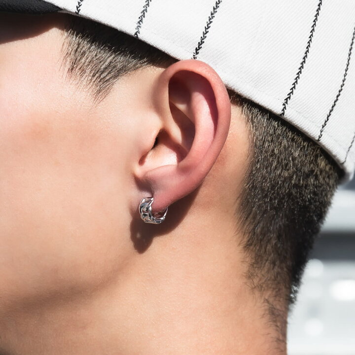 楽天市場】10K ホワイトゴールド マイアミピアス 10mm 973-3060 