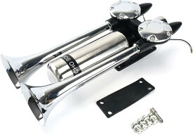 新幹線 エアホーン ヤンキーホーン トラック デコトラ デュアル トランペット 12V 24V 500db ダイキャスト製 バイク 車 KRB306