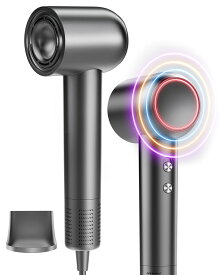 ★12/12迄2600円OFF★ドライヤー【2025進化モデル・15s速乾】大風量 高速ヘアドライヤー 11億高濃度マイナスイオン 静電気抑制 NTC温度制御 過熱保護 恒温ヘアケア 髪質改善 4段階温度調節&2段階風量 ノズル付き コンパクト 静音 軽量 旅行/サロン/家庭用 2年保証