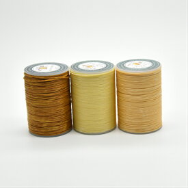 ロウ引き糸 蝋引き糸 ワックスコード レザークラフト ロウ引き紐 蝋引き紐 太さ 0.8mm 長さ 60m 3個セット
