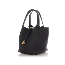 エルメス ピコタンロックMM ブラック トリヨンクレマンス ゴールド金具 HERMES PICOTIN LOCK 22 BLACK TAURILLON CLEMENCE GOLD HARDWARE
