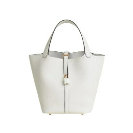 エルメス ピコタンロックMM ニューホワイト トリヨンクレマンス ゴールド金具 HERMES PICOTIN LOCK 22 NEW WHITE TAURILLON CLEMENCE GOLD HARDWARE