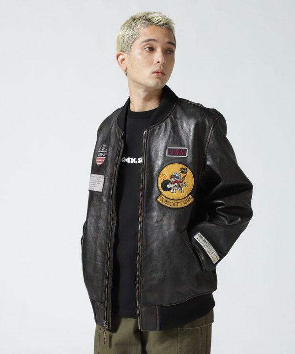 楽天市場】☆SALE｜AVIREX 公式通販 | AGED LEATHER BLOUSON 