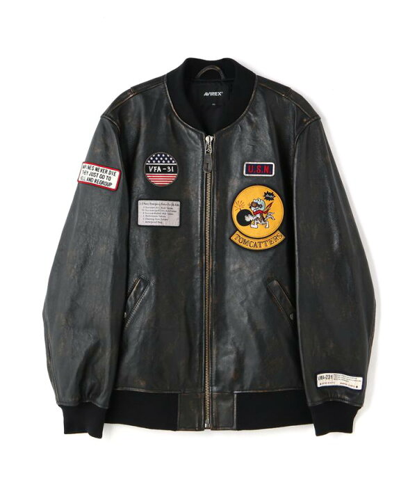 楽天市場】☆SALE｜AVIREX 公式通販 | AGED LEATHER BLOUSON 