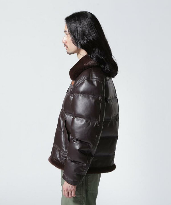 楽天市場】AVIREX 公式通販｜LEATHER DOWN BOMBER JACKET / レザー 