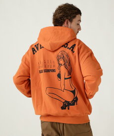 AVIREX 公式通販｜【再入荷 新色『ORANGE』登場】《WEB&DEPOT限定》BLACK SCORPION SWEAT PULL OVER PARKA / ブラックスコーピオン スウェット(アビレックス アヴィレックス)メンズ 男性