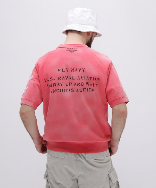 楽天市場】☆SALE｜AVIREX 公式通販｜NAVAL SHORT SLEEVE SWEAT SHIRT 