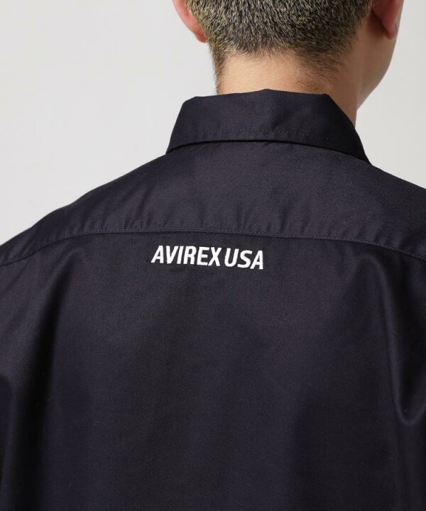 楽天市場】AVIREX 公式通販｜《WEB&DEPOT限定》S/S ZIP UP WORK SHIRT 