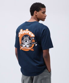 AVIREX 公式通販｜《WEB&DEPOT限定》TOMCAT EMBROIDERY T-SHIRT / トムキャット エンブロイダリー Tシャツ(アビレックス アヴィレックス)メンズ 男性