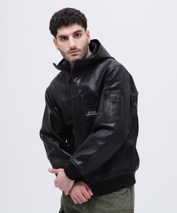 楽天市場】AVIREX 公式通販｜《CROSSOVER》LEATHER CWU PARKA / レザー 
