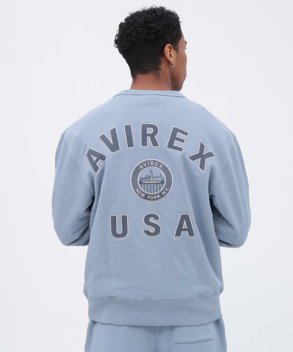 楽天市場】☆SALE｜AVIREX 公式通販｜VARSITY LOGO CREW NECK SWEAT 