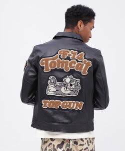 SALEbAVIREX ʔ́bLEATHER JACKET TOMCAT / U[ WPbg gLbg(ArbNX ABbNX)Y jZ[iɂ ԕis