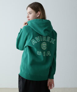 AVIREX �����ʔ́bVARSITY LOGO SWEAT PARKA/�o�[�V�e�B ���S �X�E�F�b�g �p�[�J�[(�A�r���b�N�X �A���B���b�N�X)���f�B�[�X ����