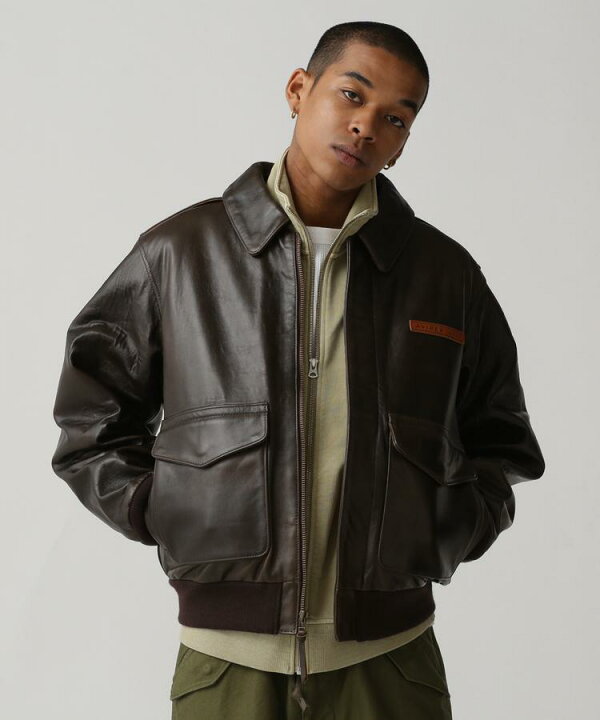 アヴィレックス A-2 フライトジャケット ノルマンディー上陸作戦 羊革  