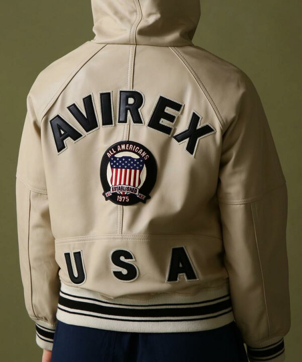 楽天市場】AVIREX 公式通販｜SIGNATURE HOODED LEATHER/ シグネチャー 