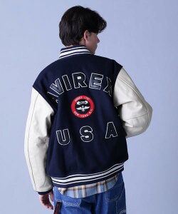 AVIREX ʔ́bSUGNATUR VARSITY JACKET / VOl`[ o[VeB WPbg (ArbNX ABbNX)Y j