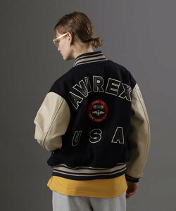 AVIREX ʔ́bL-STADIUM JACKET SIGNATURE LOGO/X^WA WPbg VOl`[ S(ArbNX ABbNX)fB[X 