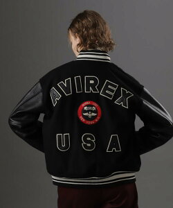 AVIREX ʔ́bL-STADIUM JACKET SIGNATURE LOGO/X^WA WPbg VOl`[ S(ArbNX ABbNX)fB[X 