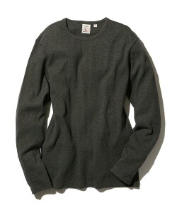 AVIREX ʔ́bsDAILY/fC[tMINI WAFFLE CREW-NECK L/S T-SHIRT/~jbt N[lbN  TVc(ArbNX ABbNX)Y j
