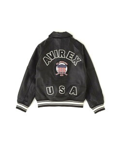 AVIREX ʔ́bsKIDfStLIGHT SIGNATURE VARSITY JACKET/Cg VOl`[ o[VeB[ WPbg(ArbNX ABbNX)LbY q j̎q ̎q jZbNX100cm 120cm 140cm