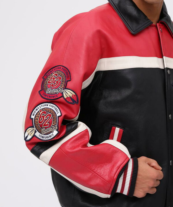 楽天市場】AVIREX 公式通販/VARSITY JACKET RED AXES / バーシティ  