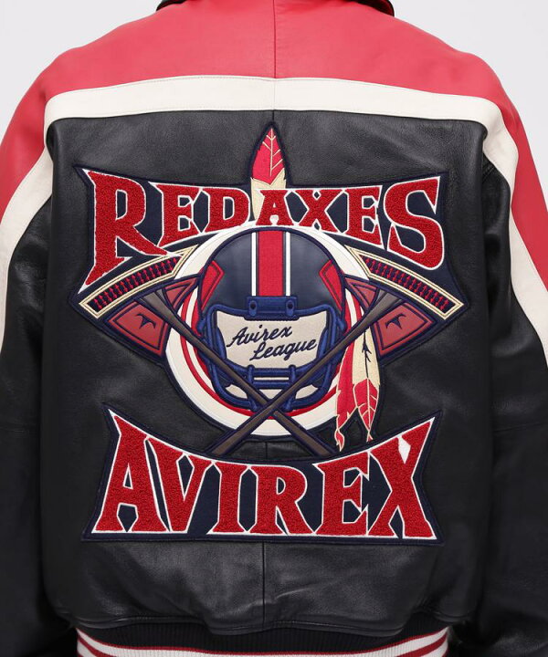 楽天市場】AVIREX 公式通販/VARSITY JACKET RED AXES / バーシティ 