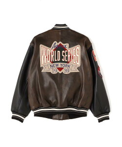 AVIREX ʔ́bAVIREX × MOANDMO CLOTHING/STADIUM JACKET "WORLD SERIES"(ArbNX ABbNX)Y j