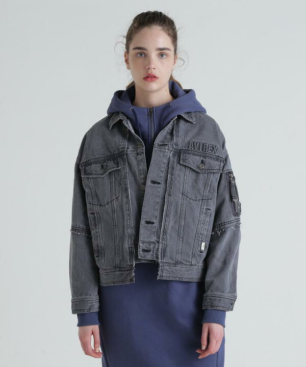 楽天市場】AVIREX 公式通販/L/S EMBOSSING DENIM JACKET/エンボス 