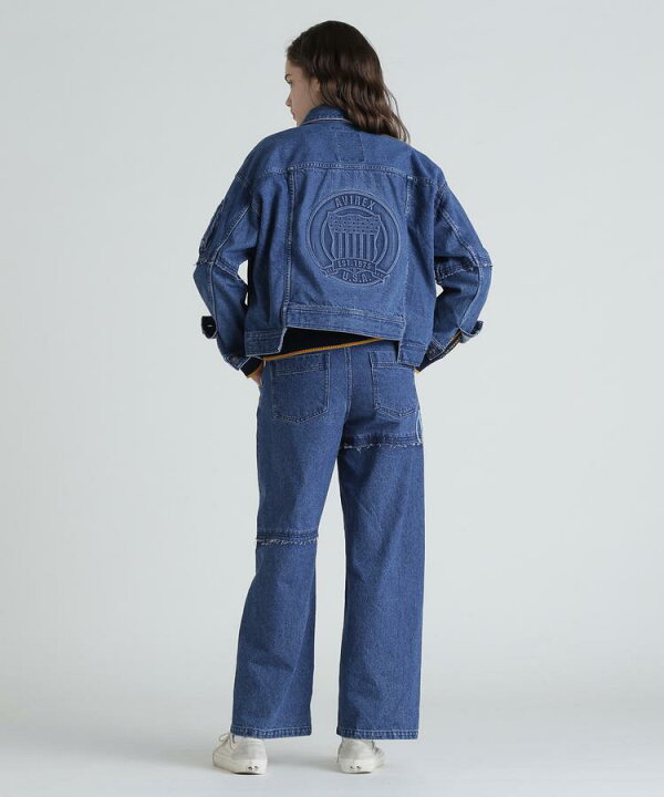 楽天市場】AVIREX 公式通販/L/S EMBOSSING DENIM JACKET/エンボス 