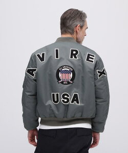 AVIREX �����ʔ́b�y�ē��ו��z�s50th Anniversary�tMA-1 SIGNATURE BIG LOGO / MA-1 �V�O�l�`���[ �r�b�O���S (�A�r���b�N�X �A���B���b�N�X)�����Y �j��