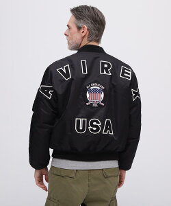 AVIREX ʔ́byēוzs50th AnniversarytMA-1 SIGNATURE BIG LOGO / MA-1 VOl`[ rbOS (ArbNX ABbNX)Y j