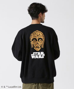 AVIREX ʔ́bsSTAR WARS COLLECTIONtCREW NECK SWEAT / N[lbNXEFbg / X^[EEH[Y [_ C-3PO R2-D2(ArbNX ABbNX)Y j