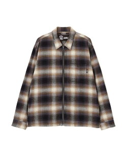 AVIREX �����ʔ́bOMBRE CHECK ZIP UP SHIRT/�I���u���`�F�b�N �W�b�v�A�b�v �V���c(�A�r���b�N�X �A���B���b�N�X)�����Y �j��