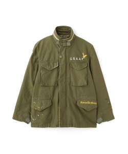 AVIREX ʔ́bWASHED M-65 EMB CUSTOM JACKET/EHbVh M-65 hJJX^WPbg(ArbNX ABbNX)Y j
