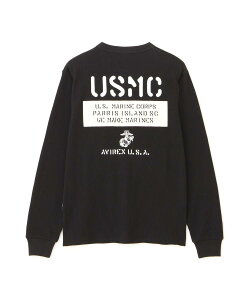 AVIREX ʔ́bsWEB&DEPOTtSHEETING PATCH WAFFLE L/S T-SHIRT/V[eBOpb` bt  TVc(ArbNX ABbNX)Y j