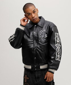 AVIREX ʔ́bs50th AnniversarytGRAPHIC VARSITY LEATHER JACKET/50N OtBbN o[VeB U[(ArbNX ABbNX)Y j