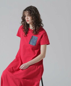 AVIREX �����ʔ́bDENIM POCKET FLARE ONEPICE/�f�j�� �|�P�b�g �t���A �����s�[�X(�A�r���b�N�X �A���B���b�N�X)���f�B�[�X ����
